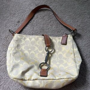 Yellow coach purse